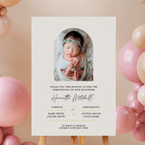 Luxury Personalised Christening Welcome Sign