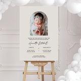 Personalised Photo A1 Christening Day, Baptism Welcome Sign