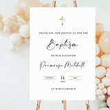 Personalised A1 Christening Day, Baptism Welcome Sign