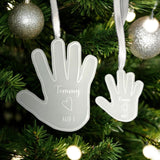 Children's Hands Personalised Christmas Bauble