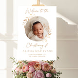 Luxury Personalised Christening Welcome Sign