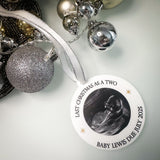 Expecting Couples Pregnancy Baby Scan Photo Bauble Keepsake