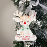 Children's Reindeer Personalised Christmas Bauble