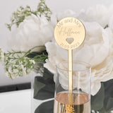 Personalised Luxury Wedding Drinks Stirrers