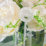 Wedding Personalised Drinks Stirrers