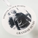 Forever In Our Hearts Photo Bauble