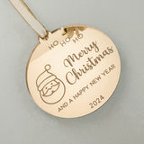 Merry Christmas Engraved Luxury Children's Bauble