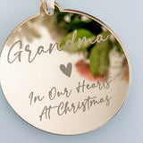 Mummy, Auntie, Grandad, Sister Remembrance Bauble