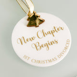 Divorced, New Chapter Begins Luxury Tree Decoration, New Beginnings Gift