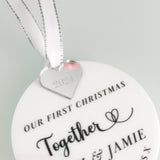 Couples Personalised Christmas Bauble