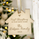 First Christmas New Home Personalised  Keepsake Gift 