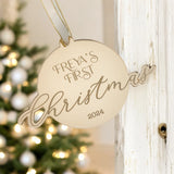 Baby's First Christmas Keepsake Bauble Decoration