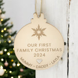 1st Christmas As A Family Personalised Bauble