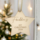 Baby's Personalised First Christmas Bauble