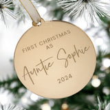 First Christmas As An Auntie Personalised Gift