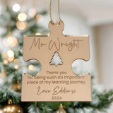 Teacher Personalised Christmas Keepsake Gift