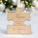 Mum Engraved Christmas Tree Ornament