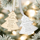 Personalised Christmas Tree Family Bauble