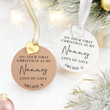 New Nanny, Nana, Grandma Luxury Christmas Bauble