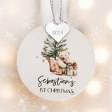 Baby's 1st Christmas Personalised Keepsake Bauble 