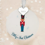 Baby Boy's First Christmas Personalised Bauble