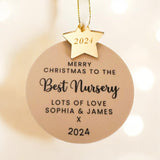 Best Nursery Personalised Christmas Bauble