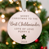 Best Childminder Personalised Tree Decoration