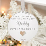 First Christmas As My Daddy Keepsake Decoration