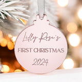 Baby's First Christmas Personalised Keepsake Bauble