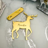 Luxury Engraved Reindeer Christmas Place Cards