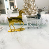 Luxury Engraved Reindeer Christmas Place Names