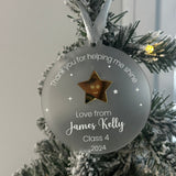 Teacher Personalised Christmas Ornament