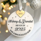 Grandparents To Be Personalised Christmas Bauble