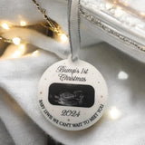 Bump's First Christmas Bauble, Baby Due Scan Photo