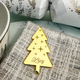 Luxury Engraved Christmas Tree Dinner Table Décor