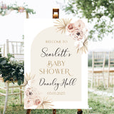 Baby Shower Personalised Welcome Sign