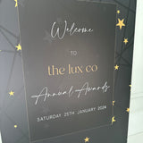 Luxury Business Awards Ceremony Welcome Sign