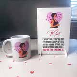 Nessa Personalised Valentine's Mug & Card, Boyfriend, Girlfriend Gift