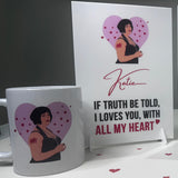 Nessa Personalised Valentine's Mug & Acrylic Card