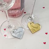 Valentine's Personalised Glass Markers