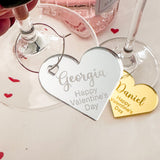 Valentine's Personalised Wine Charms 