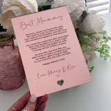 Luxury Best Mummy Personalised Mother's Day Card