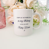 Luxury Happy 1st Mothers Day Nanny Mug, Personalised Photo Gift