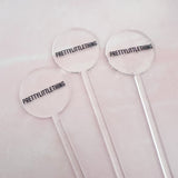 Acrylic Personalised Drinks Accessories 