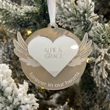 Baby Loss Personalised Christmas Bauble