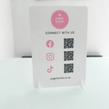 Stay In Touch QR Code Sign For Business 