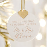 First Christmas Married Bauble