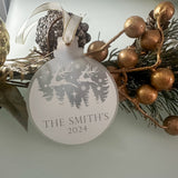 Frosted Acrylic Luxury Christmas Bauble