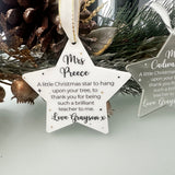 Best Teacher Personalised Christmas Keepsake Bauble