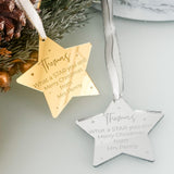 School Bauble Package, Children's Personalised Christmas Star